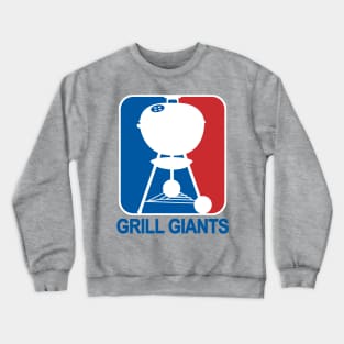 80's GrillGiant Blue text Crewneck Sweatshirt